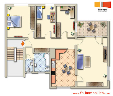 Wohnung in Rietberg mit Grundriss